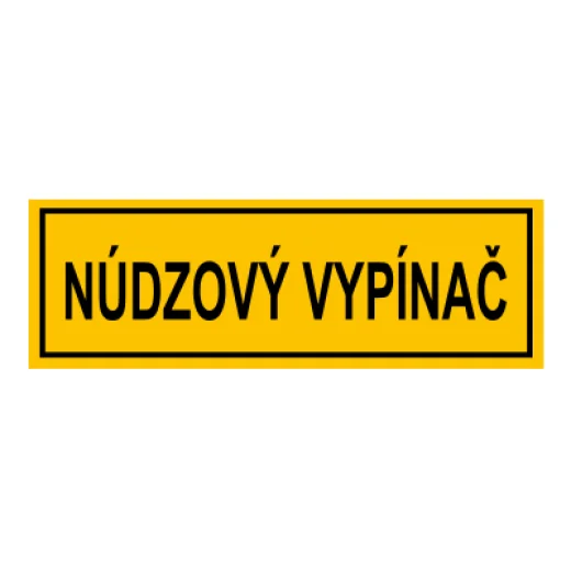 NÚDZOVÝ VYPÍNAČ