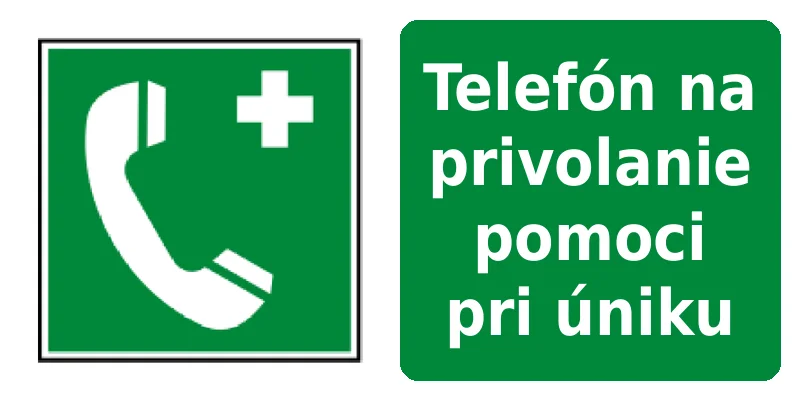 Telefón na privolanie pomoci pri úniku