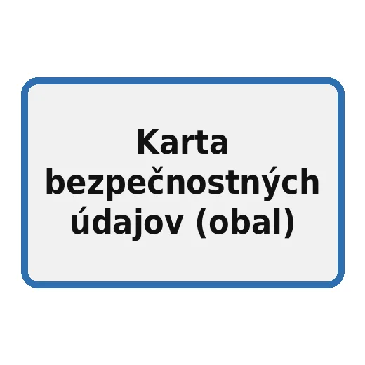 Karta bezpečnostných údajov (obal)