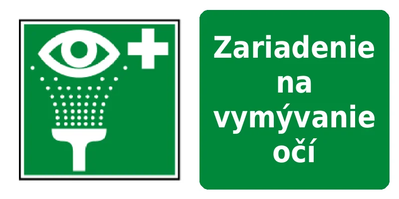 Zariadenie na vymývanie očí