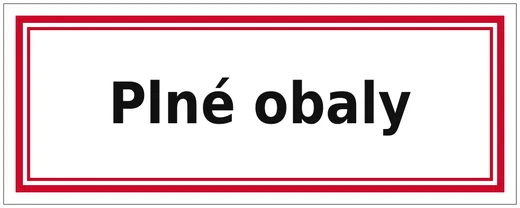 Plné obaly