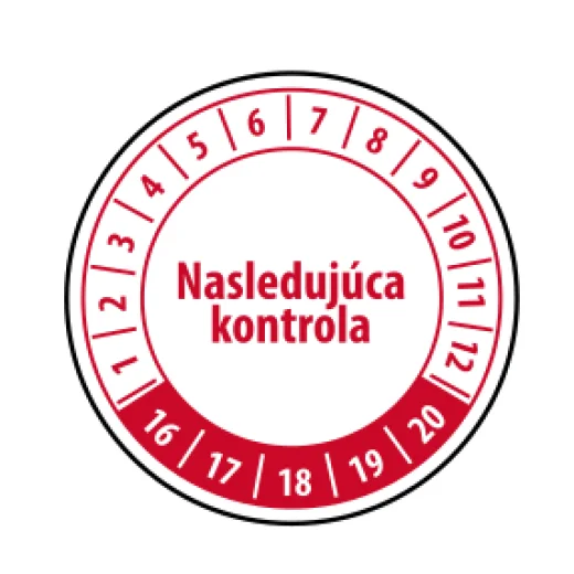 Nasledujúca kontrola – červený