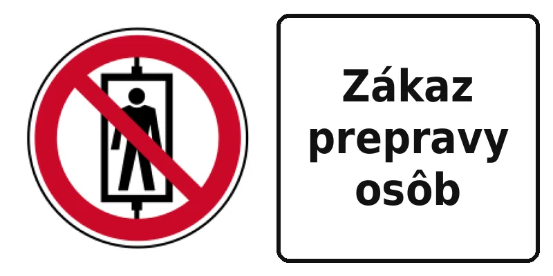 Zákaz prepravy osôb