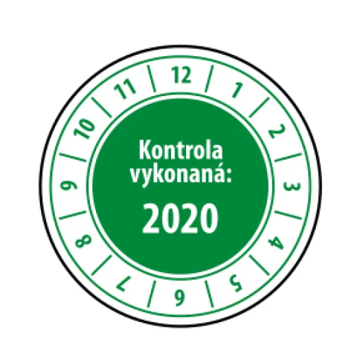 Kontrola vykonaná – zelený okraj