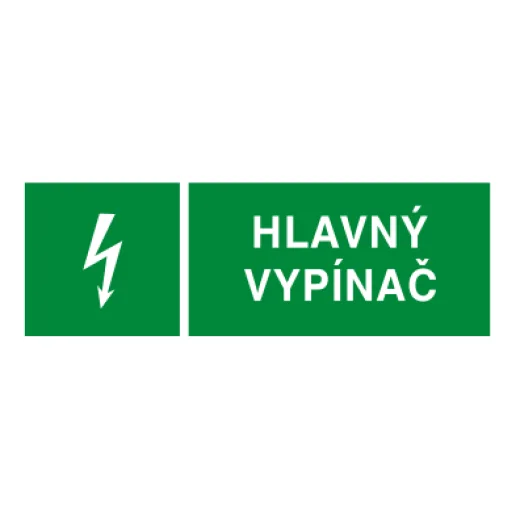 HLAVNÝ VYPÍNAČ (zelená)