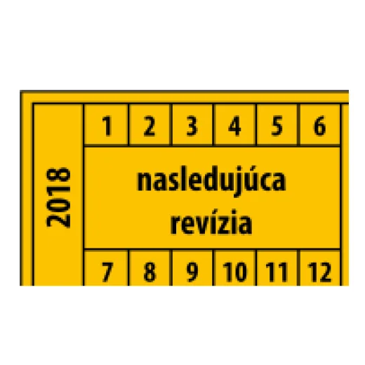 Nasledujúca revízia (obdĺžnik, mesiace 1–12)