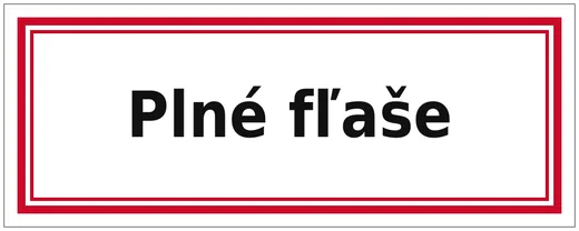 Plné fľaše