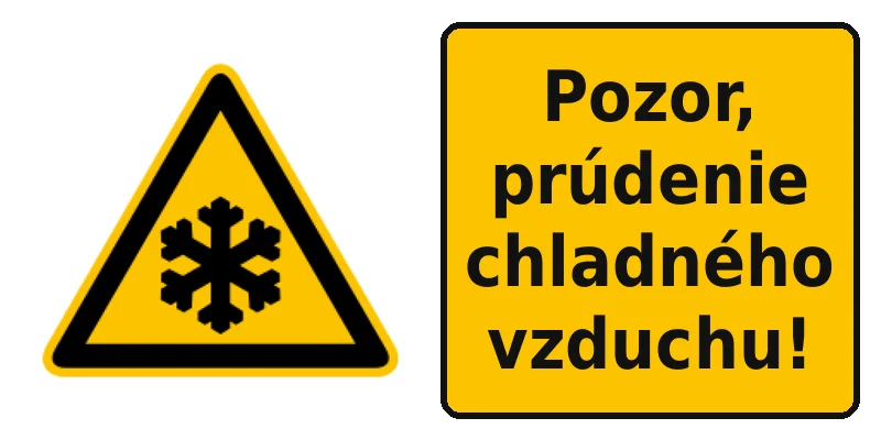 Pozor, prúdenie chladného vzduchu!
