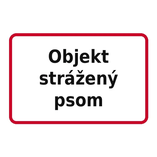 Objekt strážený psom