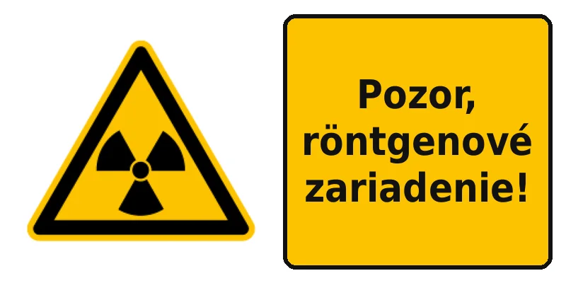 Pozor, röntgenové zariadenie!