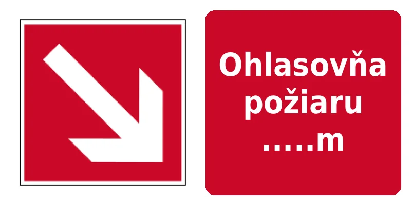 Ohlasovňa požiaru .....m