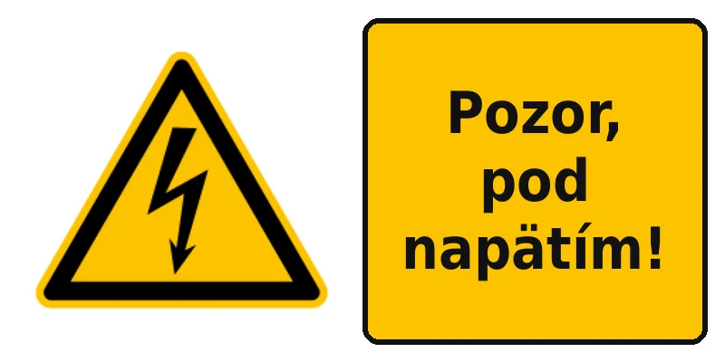 Pozor, pod napätím!