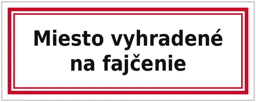Miesto vyhradené na fajčenie