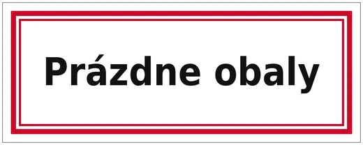 Prázdne obaly