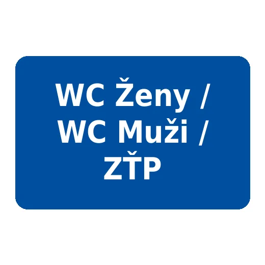 WC Ženy / WC Muži / ZŤP