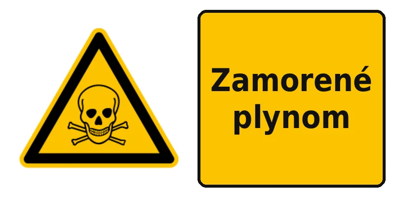 Zamorené plynom