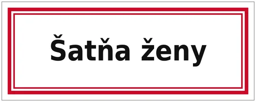 Šatňa ženy