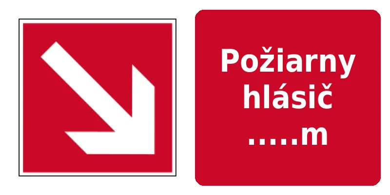 Požiarny hlásič .....m