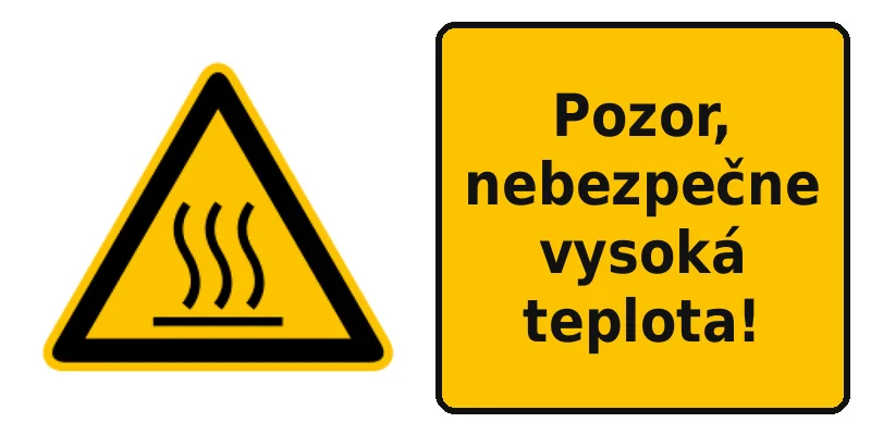 Pozor, nebezpečne vysoká teplota!