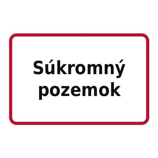Súkromný pozemok