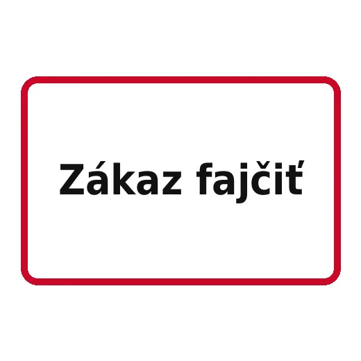 Zákaz fajčiť
