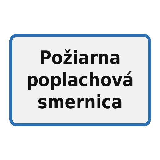 Požiarna poplachová smernica