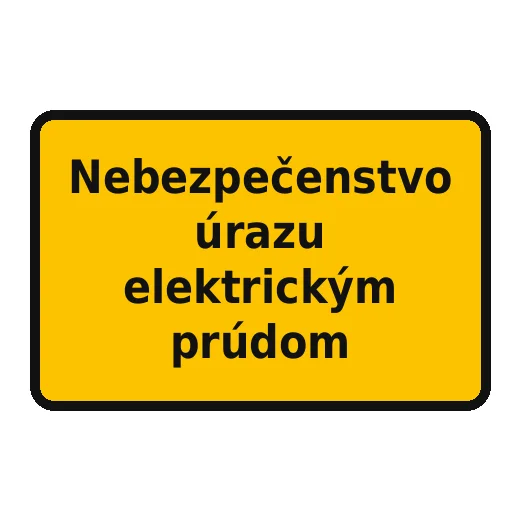 Nebezpečenstvo úrazu elektrickým prúdom