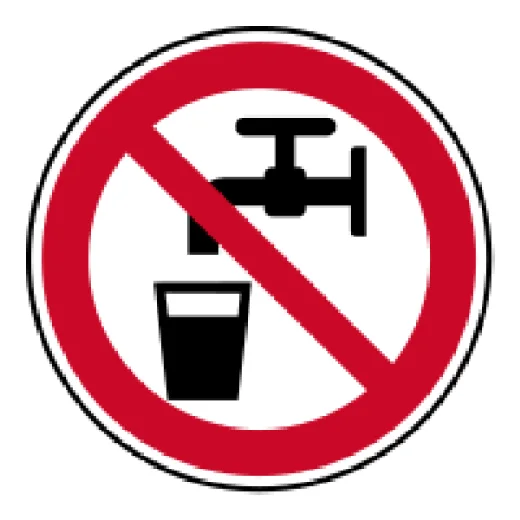 Zákaz pitia vody