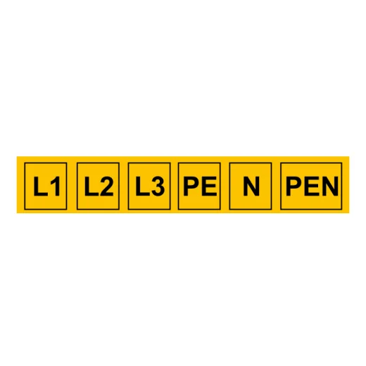 Sada L1, L2, L3, PE, N, PEN