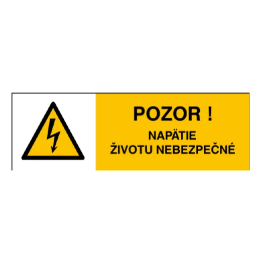 POZOR! NAPÄTIE ŽIVOTU NEBEZPEČNÉ