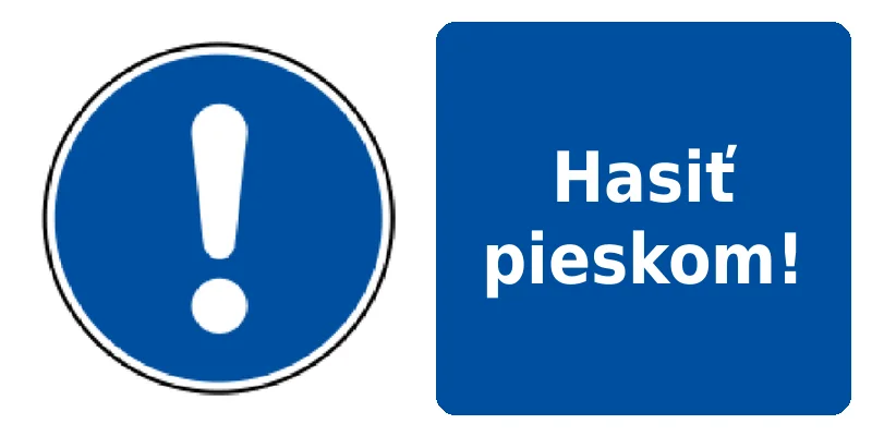 Hasiť pieskom!