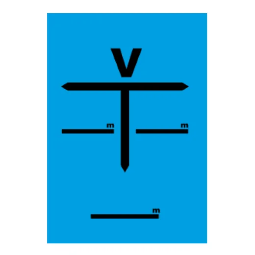 Označenie podzemných vodovodných armatúr – V (ventil)