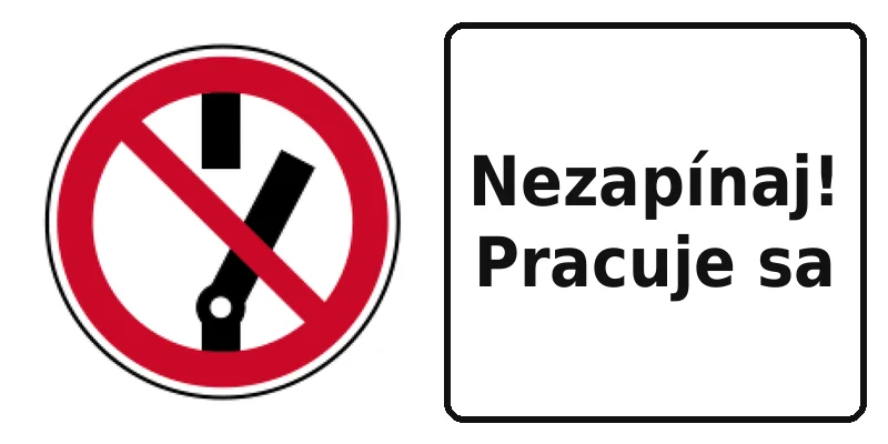 Nezapínaj! Pracuje sa