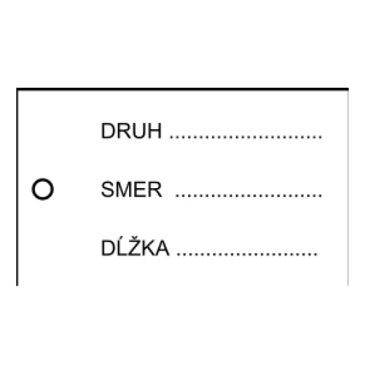Káblový štítok – druh, smer, dĺžka