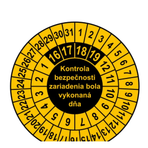 Kontrola bezpečnosti zariadenia bola vykonaná dňa (kalendár)