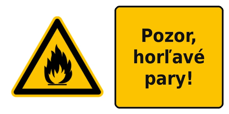 Pozor, horľavé pary!