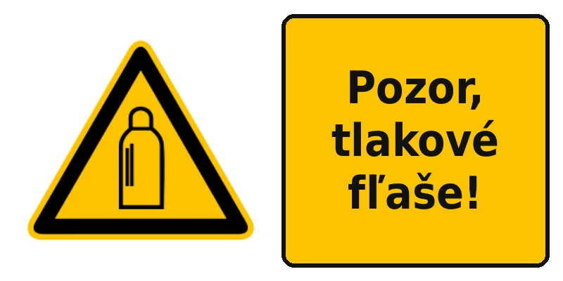 Pozor, tlakové fľaše!