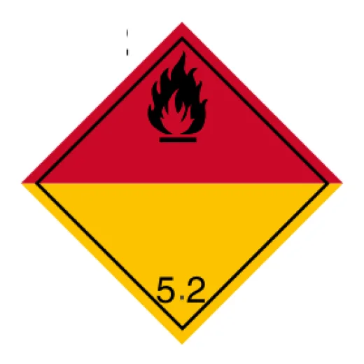 ADR č. 5.2 – organické peroxidy (čierny plameň)