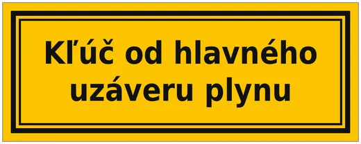 Kľúč od hlavného uzáveru plynu