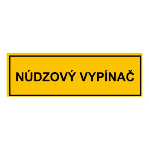 NÚDZOVÝ VYPÍNAČ